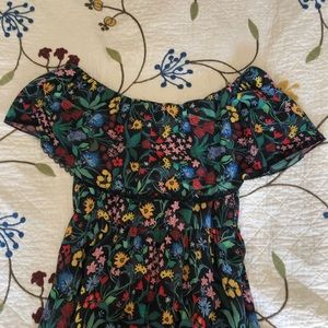 Alice + Olivia tiered floral dress